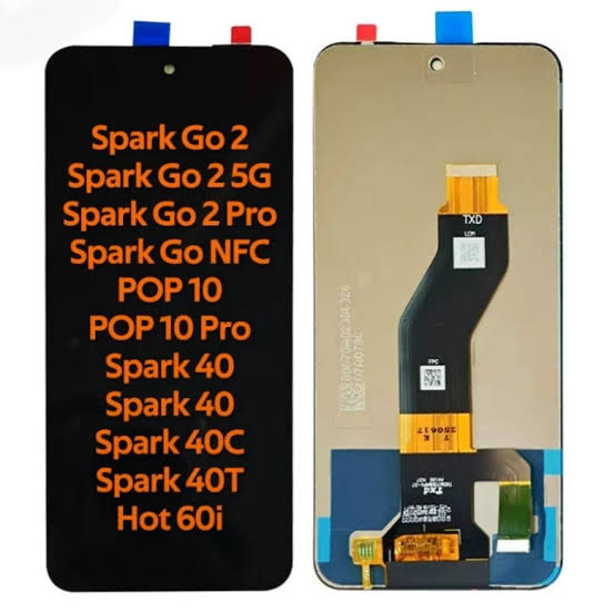 Infinix Tecno Itel Km4k Km5k Hot60i Km4 Spark Go2 Pop10 X6728b Spark40 Km5 X6728 Combo Lcd